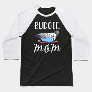 Blue Budgie Mom Baseball T-Shirt